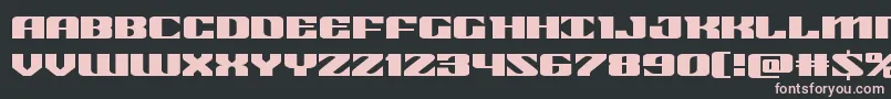 21gunsaluteexpand Font – Pink Fonts on Black Background