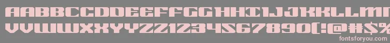 21gunsaluteexpand Font – Pink Fonts on Gray Background