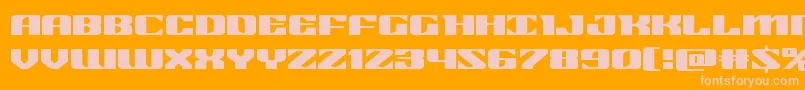 21gunsaluteexpandフォントについての詳細 フォント21gunsaluteexpand – オレンジの背景にピンクのフォント