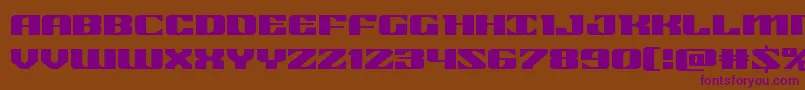 21gunsaluteexpandフォントについての詳細 フォント21gunsaluteexpand – 紫色のフォント、茶色の背景