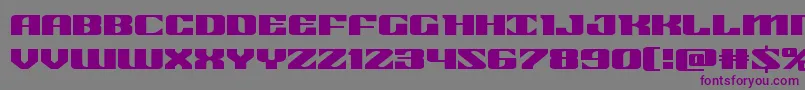 21gunsaluteexpand Font – Purple Fonts on Gray Background