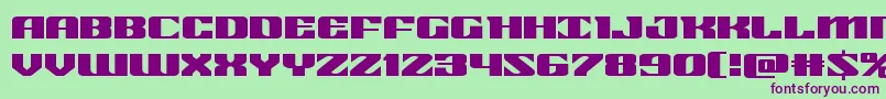 21gunsaluteexpand Font – Purple Fonts on Green Background