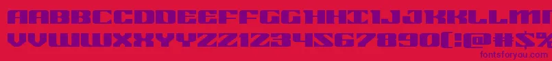 21gunsaluteexpand Font – Purple Fonts on Red Background
