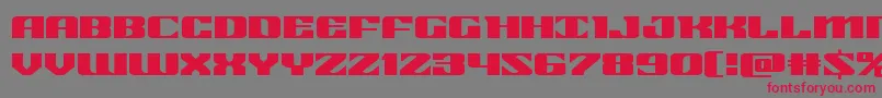 フォント21gunsaluteexpand – 赤い文字の灰色の背景