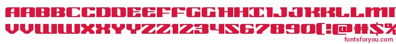 21gunsaluteexpand Font – Red Fonts on White Background