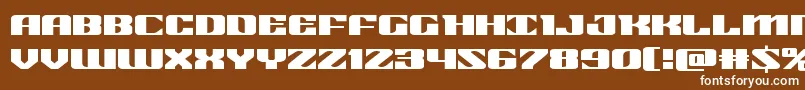 21gunsaluteexpand Font – White Fonts on Brown Background