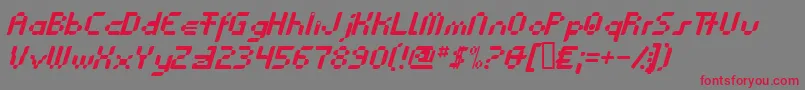 Anasthesia ffy Font – Red Fonts on Gray Background