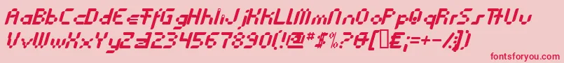 Anasthesia ffy Font – Red Fonts on Pink Background
