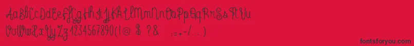RadioTrust Font – Black Fonts on Red Background