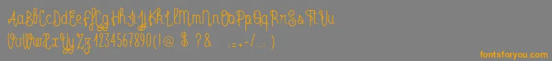 RadioTrust Font – Orange Fonts on Gray Background