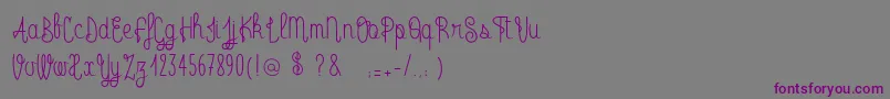 RadioTrust Font – Purple Fonts on Gray Background