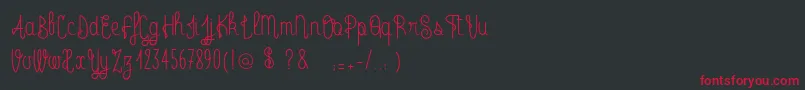 RadioTrust Font – Red Fonts on Black Background