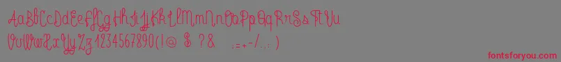 RadioTrust Font – Red Fonts on Gray Background