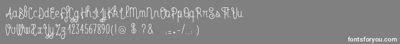 フォントRadioTrust – 灰色の背景に白い文字