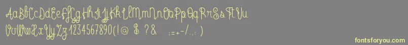 RadioTrust Font – Yellow Fonts on Gray Background