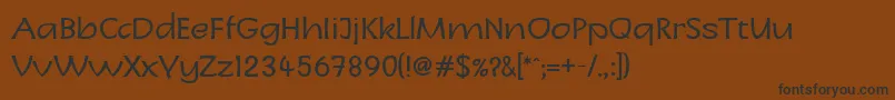 LinotypeCharonNormal-Schriftart – Schwarze Schriften auf braunem Hintergrund