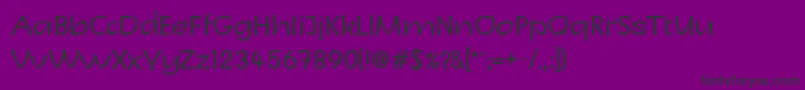 フォントLinotypeCharonNormal – 紫の背景に黒い文字