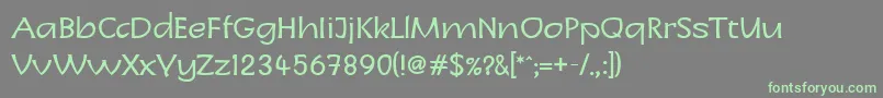 Шрифт LinotypeCharonNormal – зелёные шрифты на сером фоне