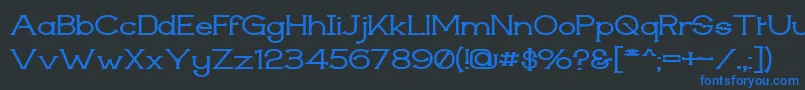 Techiwgm Font – Blue Fonts on Black Background