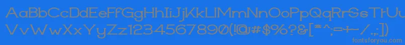 Techiwgm Font – Gray Fonts on Blue Background