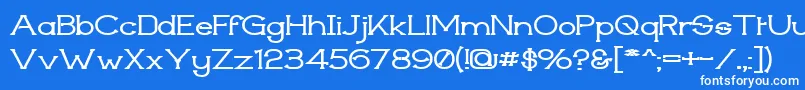 Techiwgm Font – White Fonts on Blue Background