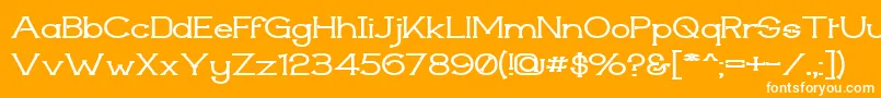 Techiwgm Font – White Fonts on Orange Background