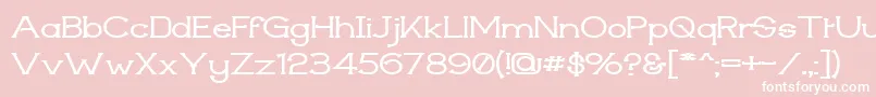 Techiwgm Font – White Fonts on Pink Background