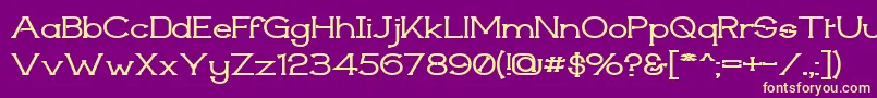 Techiwgm Font – Yellow Fonts on Purple Background