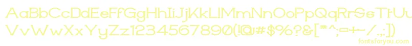 Techiwgm Font – Yellow Fonts on White Background