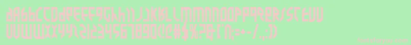 Valkyrieb Font – Pink Fonts on Green Background