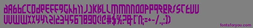 Valkyrieb Font – Purple Fonts on Gray Background