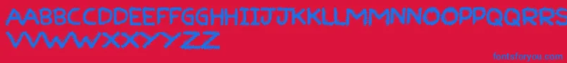 Подробнее о шрифте RuffRuff Шрифт RuffRuff – синие шрифты на красном фоне