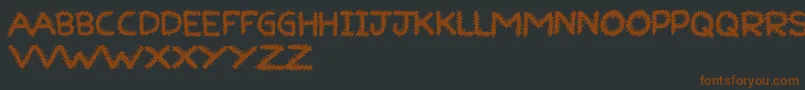 RuffRuff-fontti – ruskeat fontit mustalla taustalla