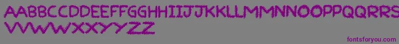 RuffRuff Font – Purple Fonts on Gray Background