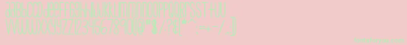 fuente MtfSkinnyJeans – Fuentes Verdes Sobre Fondo Rosa