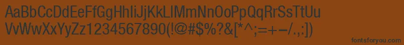 HelveticaLt57Condensed Font – Black Fonts on Brown Background