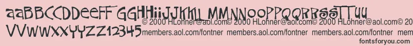 CokeroneTrialVersion Font – Black Fonts on Pink Background