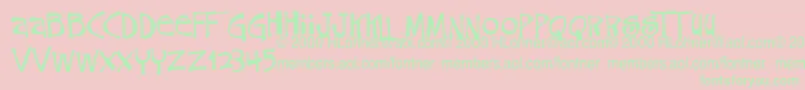 CokeroneTrialVersion Font – Green Fonts on Pink Background