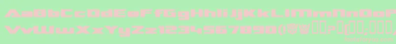 Шрифт Tranreb – розовые шрифты на зелёном фоне