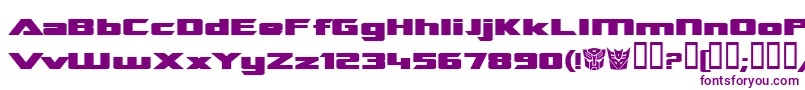 Tranreb-fontti – violetit fontit valkoisella taustalla