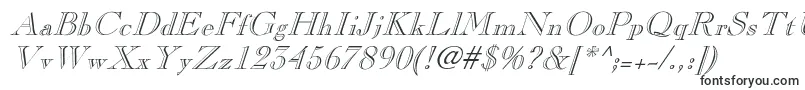 PinchiItalic-fontti – läpinäkyvät fontit