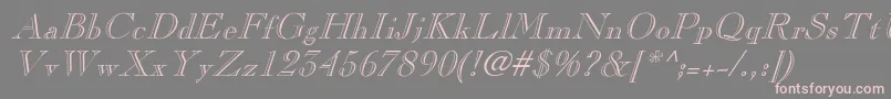 More about PinchiItalic Font PinchiItalic Font – Pink Fonts on Gray Background