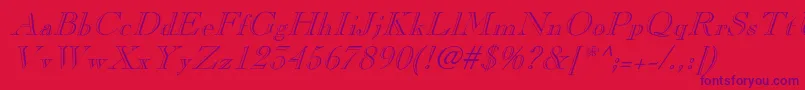 Подробнее о шрифте PinchiItalic Шрифт PinchiItalic – фиолетовые шрифты на красном фоне
