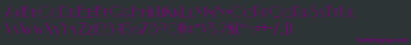 NouveauastaRegular Font – Purple Fonts on Black Background