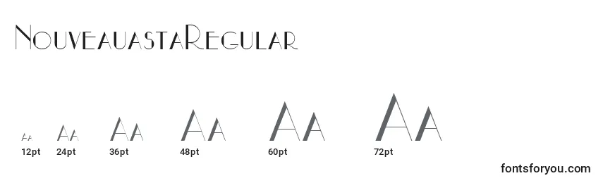 Размеры шрифта NouveauastaRegular