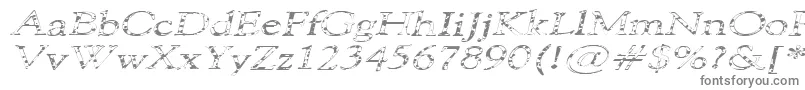 Шрифт 101PuppiesItalicSw – серые шрифты на белом фоне