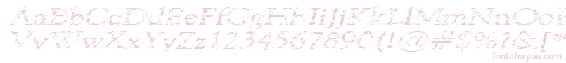 101PuppiesItalicSw Font – Pink Fonts on White Background