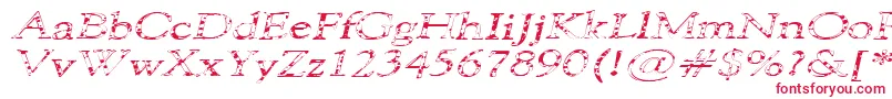 101PuppiesItalicSw-Schriftart – Rote Schriften