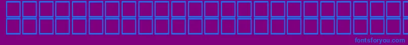 Fonte AlHor – fontes azuis em um fundo violeta