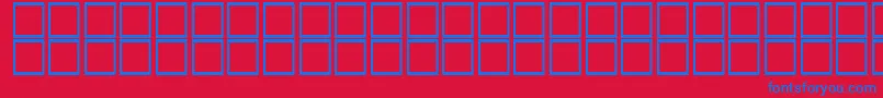 AlHor Font – Blue Fonts on Red Background